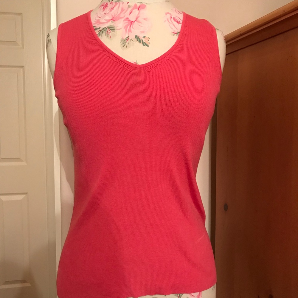 Silk and cotton blend tank